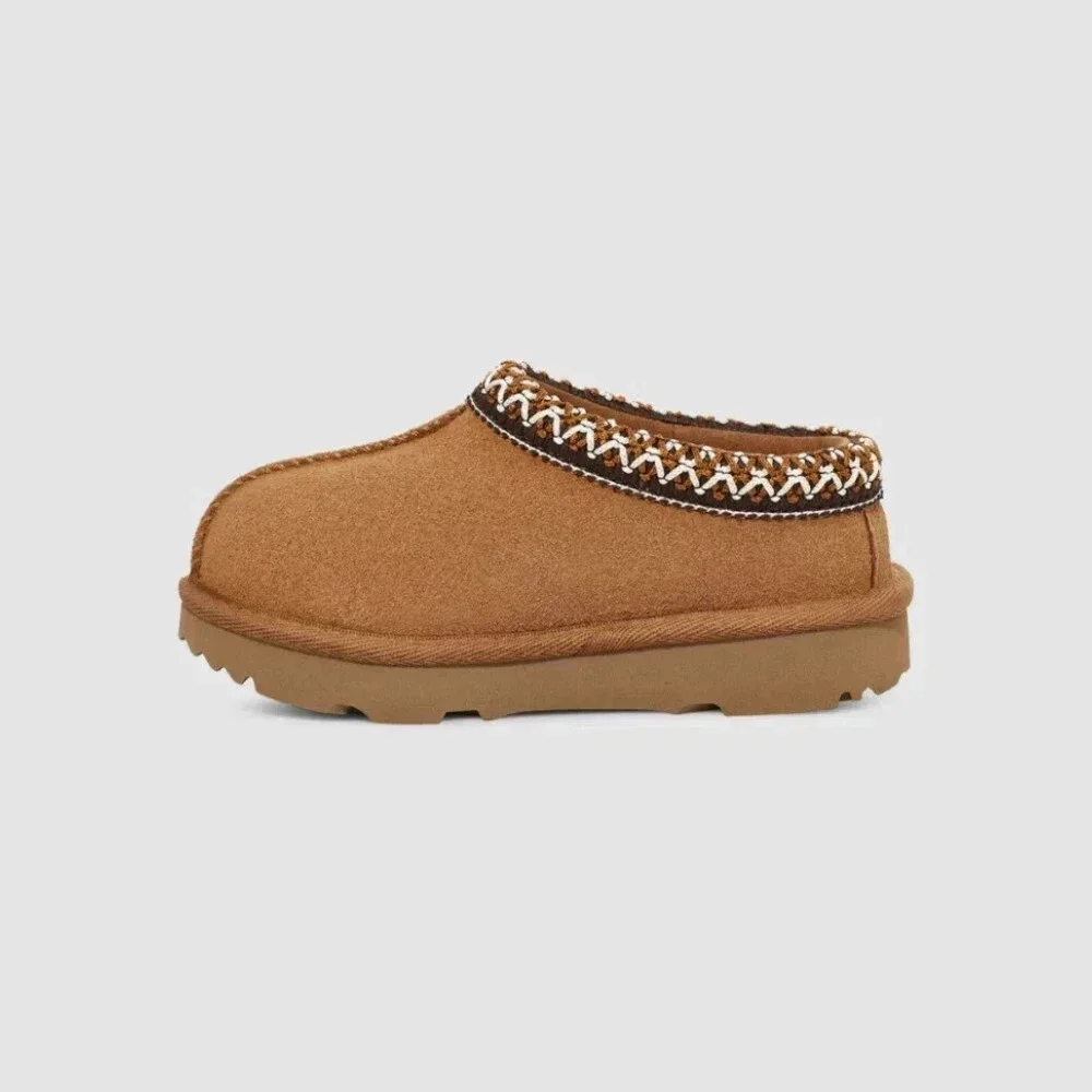 UGG Tasman II 1019066T-CHE Slippers Toddlers 5 Brown Suede Slip On Shoes RHS8621